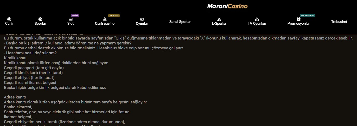 Moronicasino Telegram